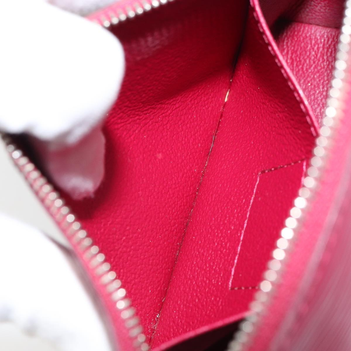 LOUIS VUITTON Epi Pochette Cosmetic PM Cosmetic Pouch Fuchsia M41114 Auth 161611