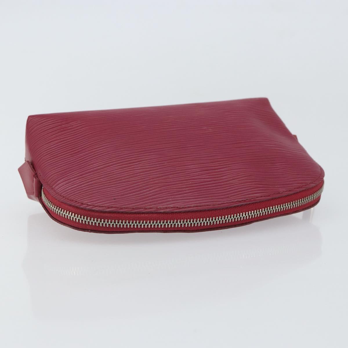 LOUIS VUITTON Epi Pochette Cosmetic PM Cosmetic Pouch Fuchsia M41114 Auth 161611