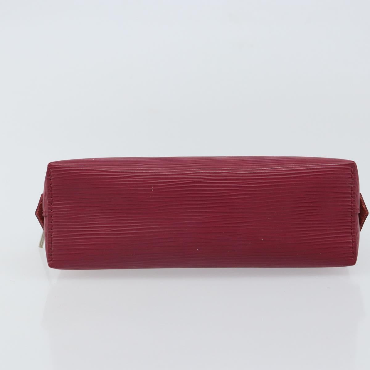 LOUIS VUITTON Epi Pochette Cosmetic PM Cosmetic Pouch Fuchsia M41114 Auth 161611