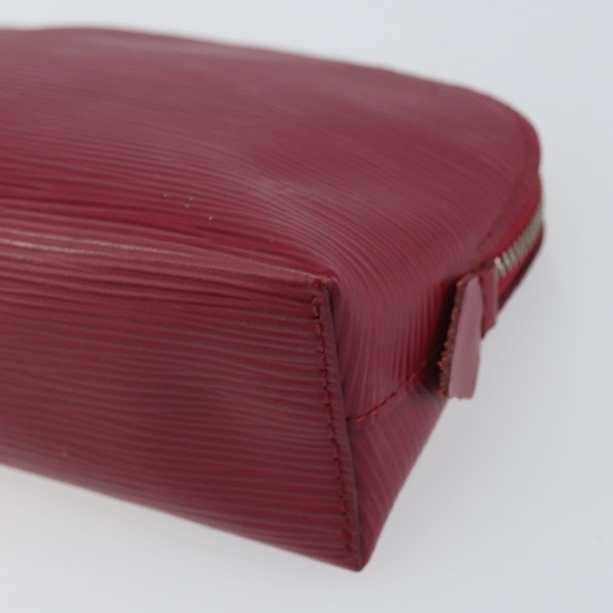 LOUIS VUITTON Epi Pochette Cosmetic PM Cosmetic Pouch Fuchsia M41114 Auth 161611