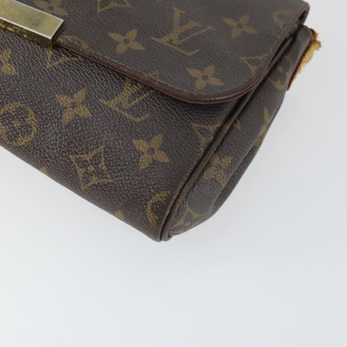 LOUIS VUITTON Monogram Favorit PM Shoulder Bag 2way M40717 LV Auth 161625