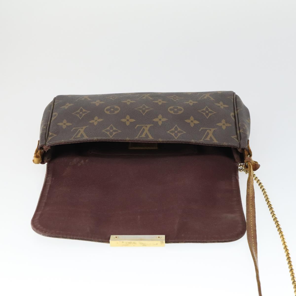 LOUIS VUITTON Monogram Favorit PM Shoulder Bag 2way M40717 LV Auth 161625