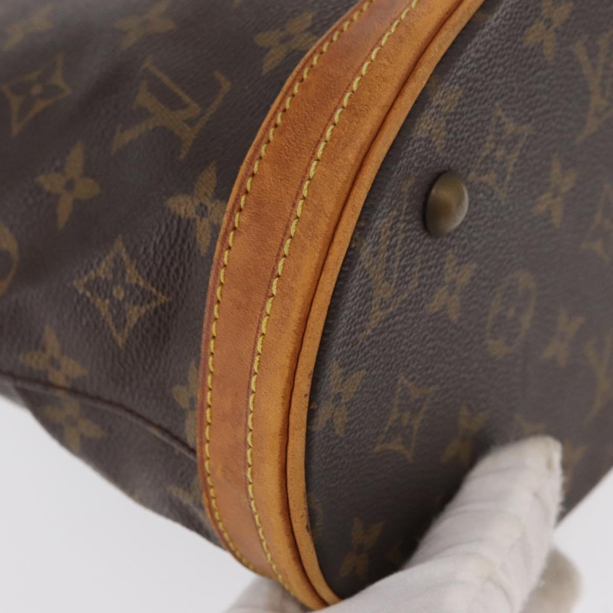 LOUIS VUITTON Monogram Bucket PM Shoulder Bag M42238 LV Auth 161666