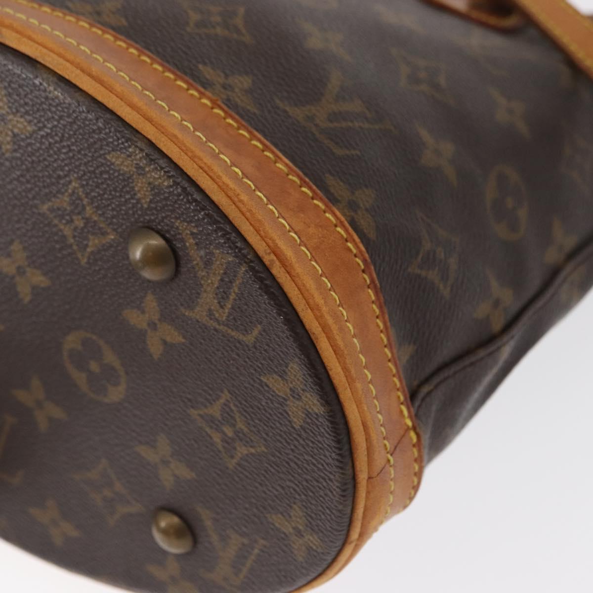 LOUIS VUITTON Monogram Bucket PM Shoulder Bag M42238 LV Auth 161666