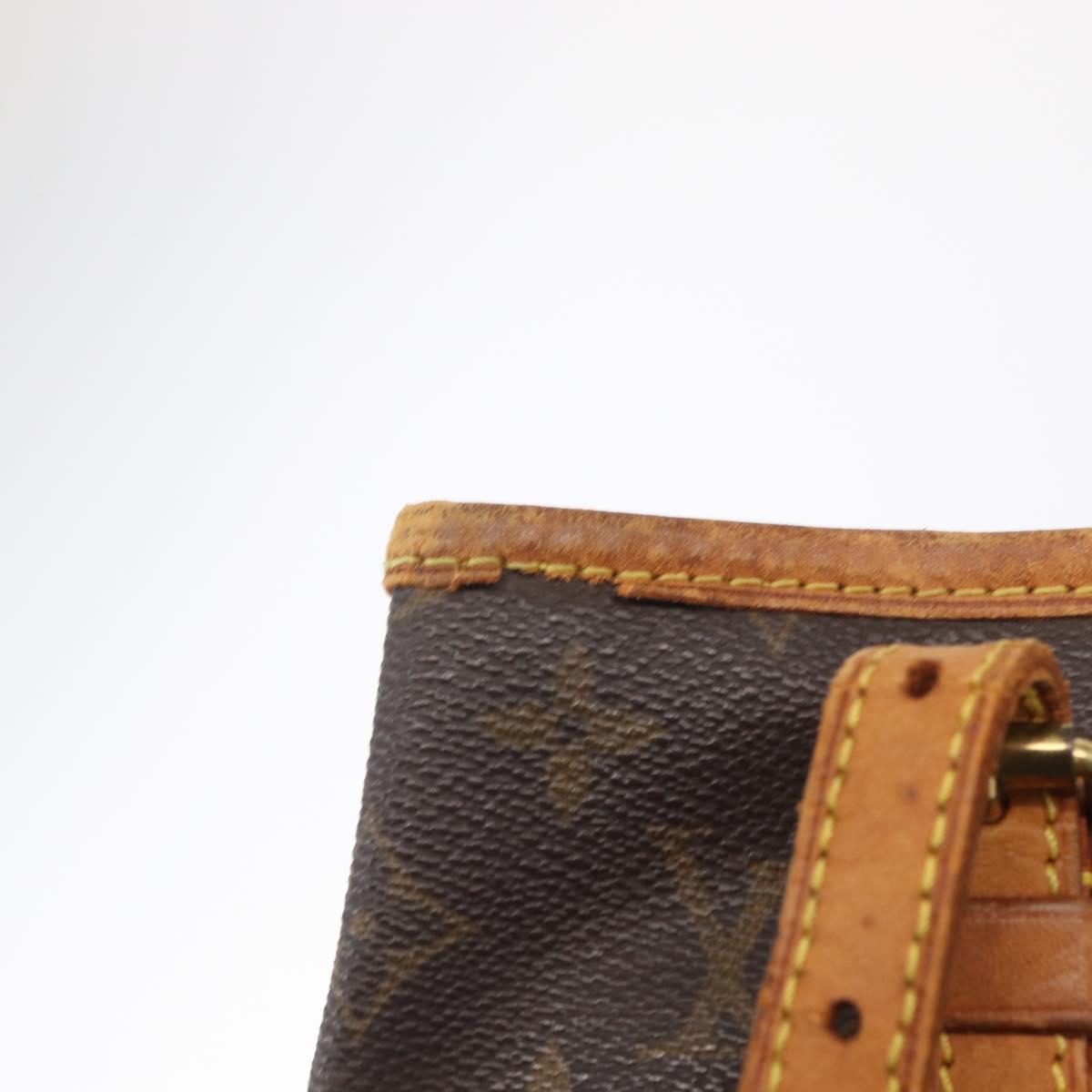 LOUIS VUITTON Monogram Bucket PM Shoulder Bag M42238 LV Auth 161666