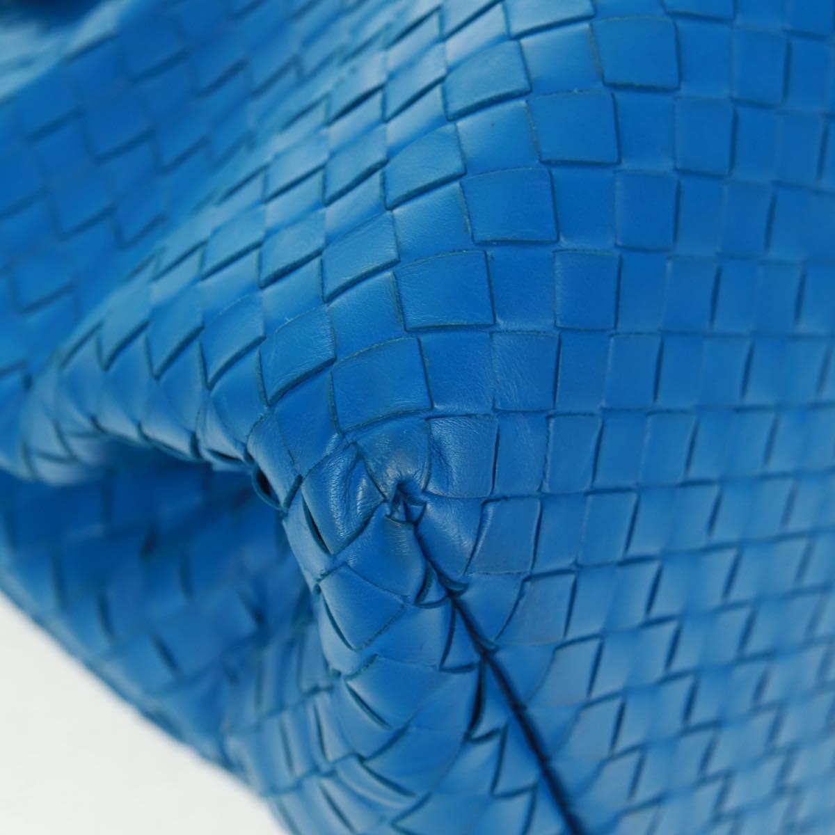 BOTTEGA VENETA INTRECCIATO Rome Hand Bag Leather Blue 171265 Auth 161672V