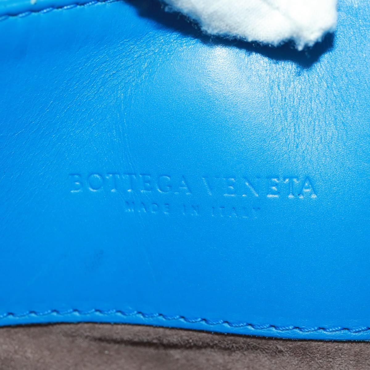 BOTTEGA VENETA INTRECCIATO Rome Hand Bag Leather Blue 171265 Auth 161672V