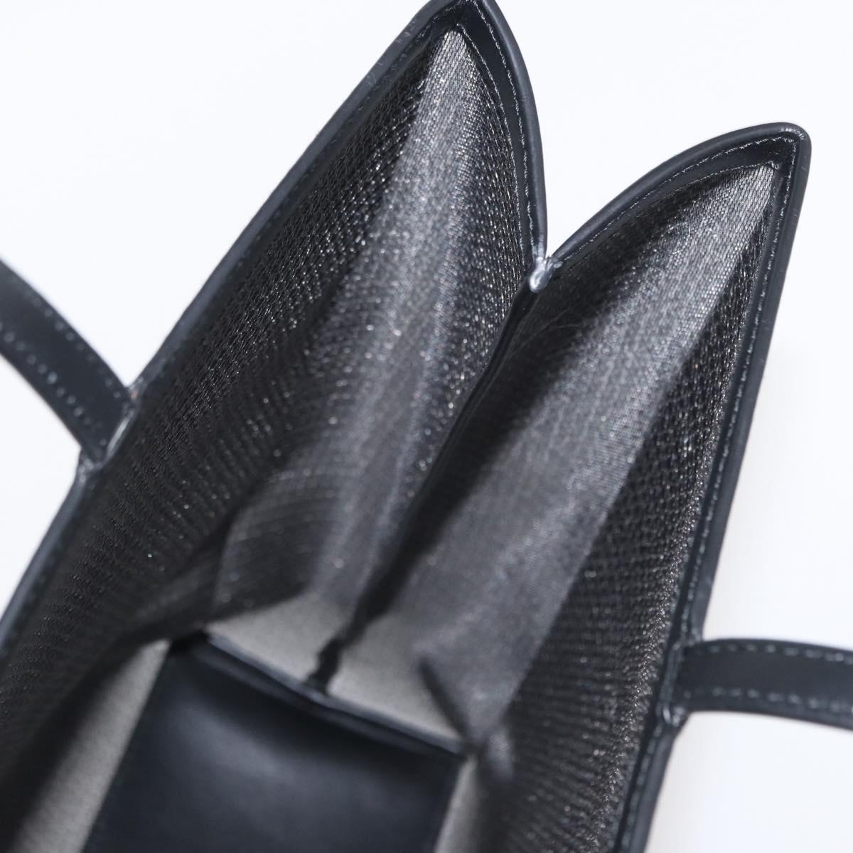 PRADA Hand Bag Sequin Black Auth 161690