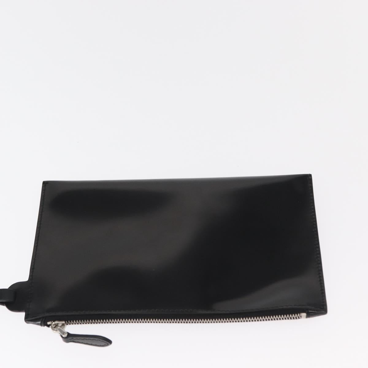 PRADA Hand Bag Sequin Black Auth 161690