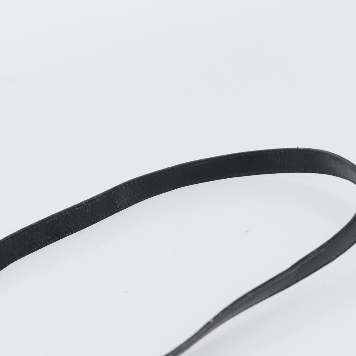 Salvatore Ferragamo Vala Hand Bag Leather 2way Black Gold Auth 161693