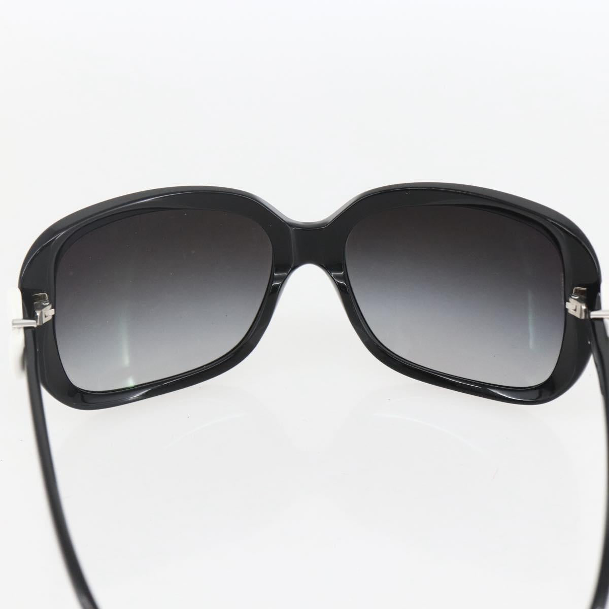 CHANEL Ribbon COCO Mark Sunglasses plastic Black 5171 CC Auth 161697