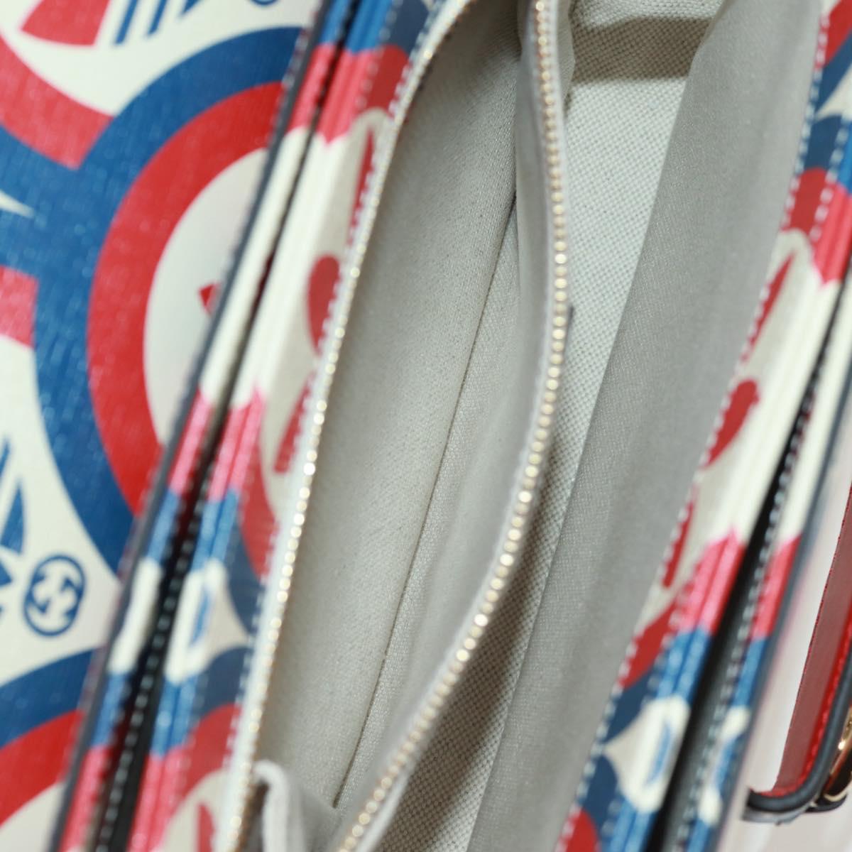 GUCCI Horsebit 1955 Shoulder Bag Leather Multicolor Gold 602204 Auth 161700SAM