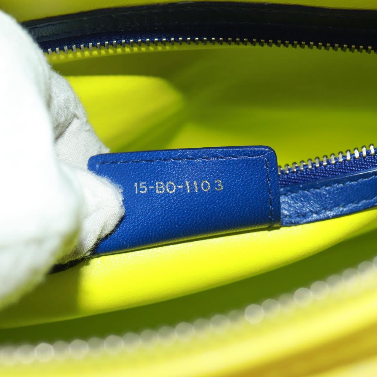 Christian Dior Lady Dior Canage Hand Bag Leather 2way Pink Silver Auth 161705M