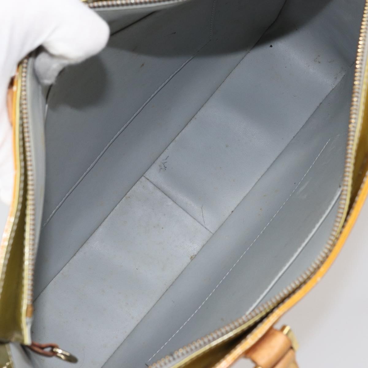 LOUIS VUITTON Monogram Vernis Columbus Tote Bag Gris M91028 LV Auth 161709