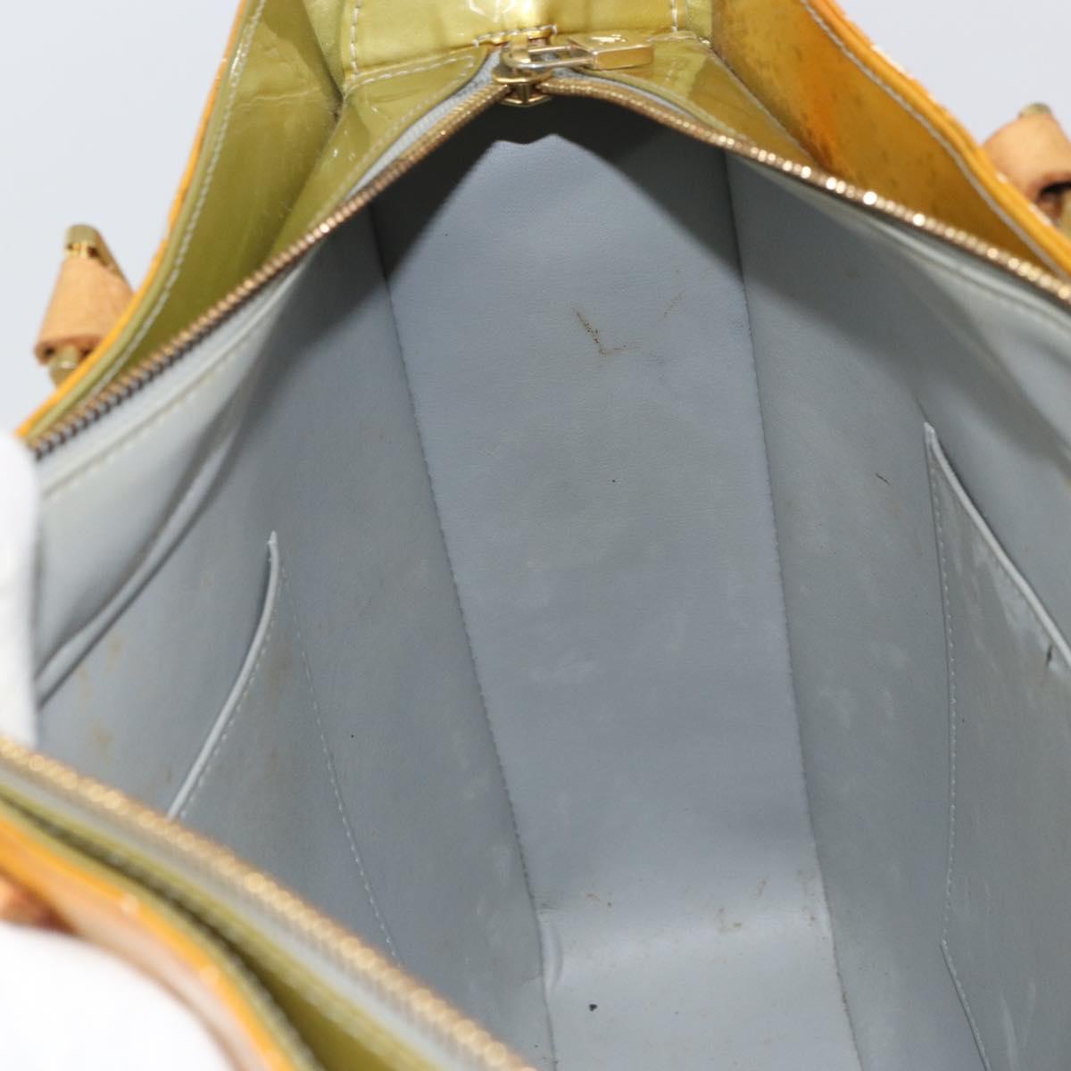 LOUIS VUITTON Monogram Vernis Columbus Tote Bag Gris M91028 LV Auth 161709