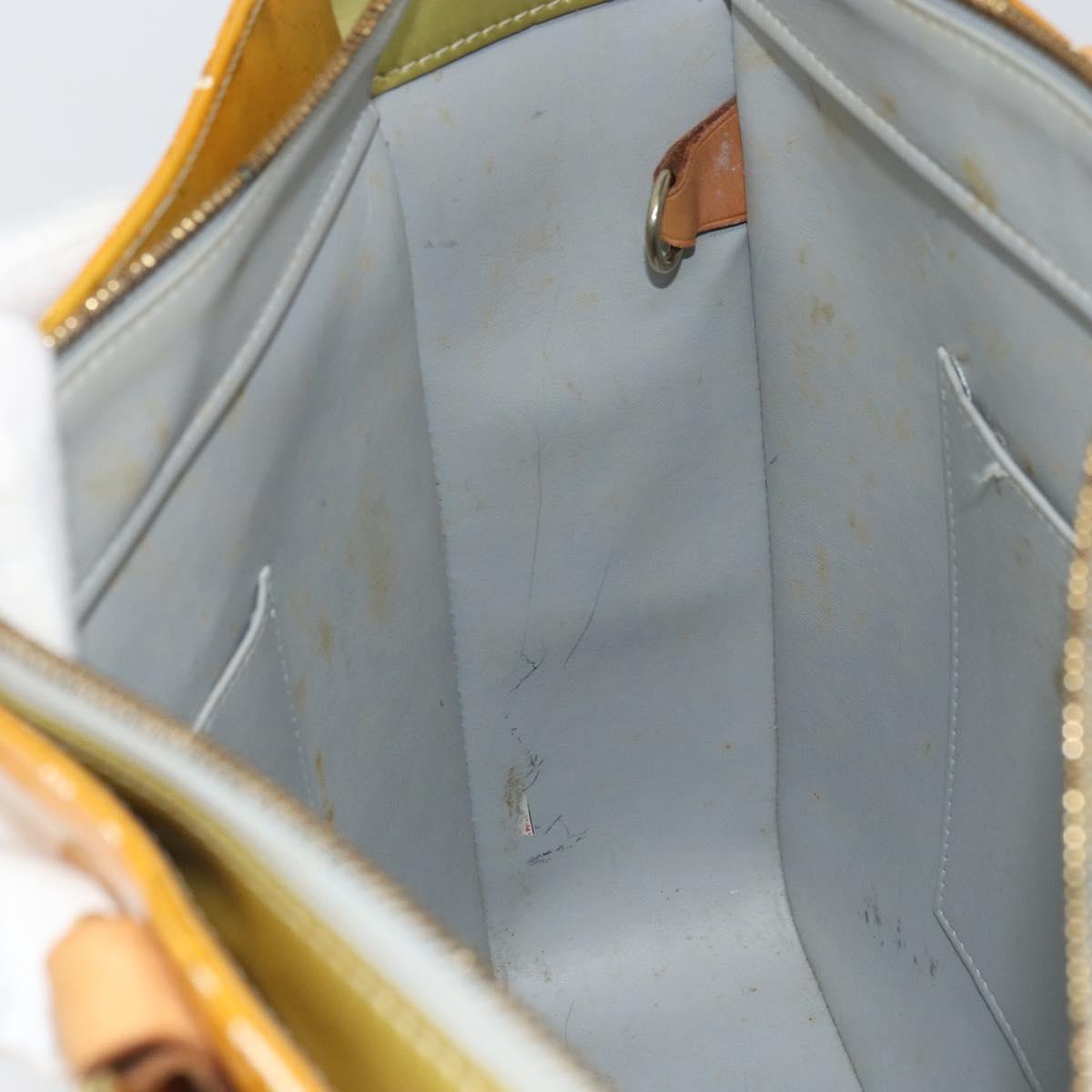 LOUIS VUITTON Monogram Vernis Columbus Tote Bag Gris M91028 LV Auth 161709