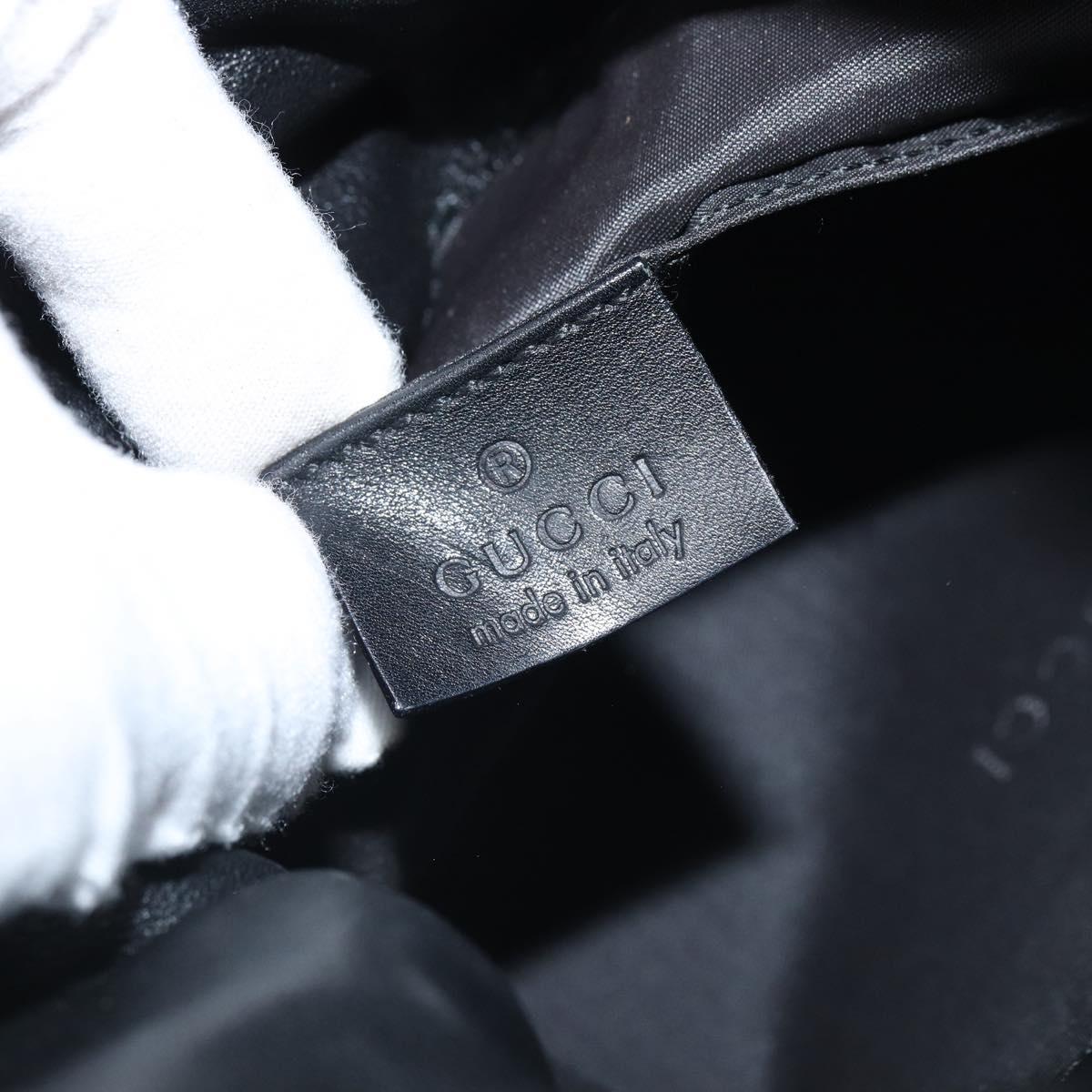 GUCCI Shoulder Bag Leather Black 001 3378 3754 Auth 161717
