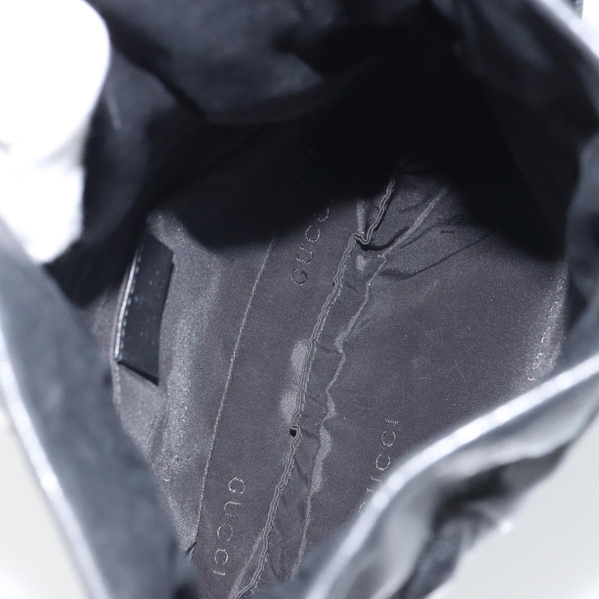 GUCCI Shoulder Bag Leather Black 001 3378 3754 Auth 161717