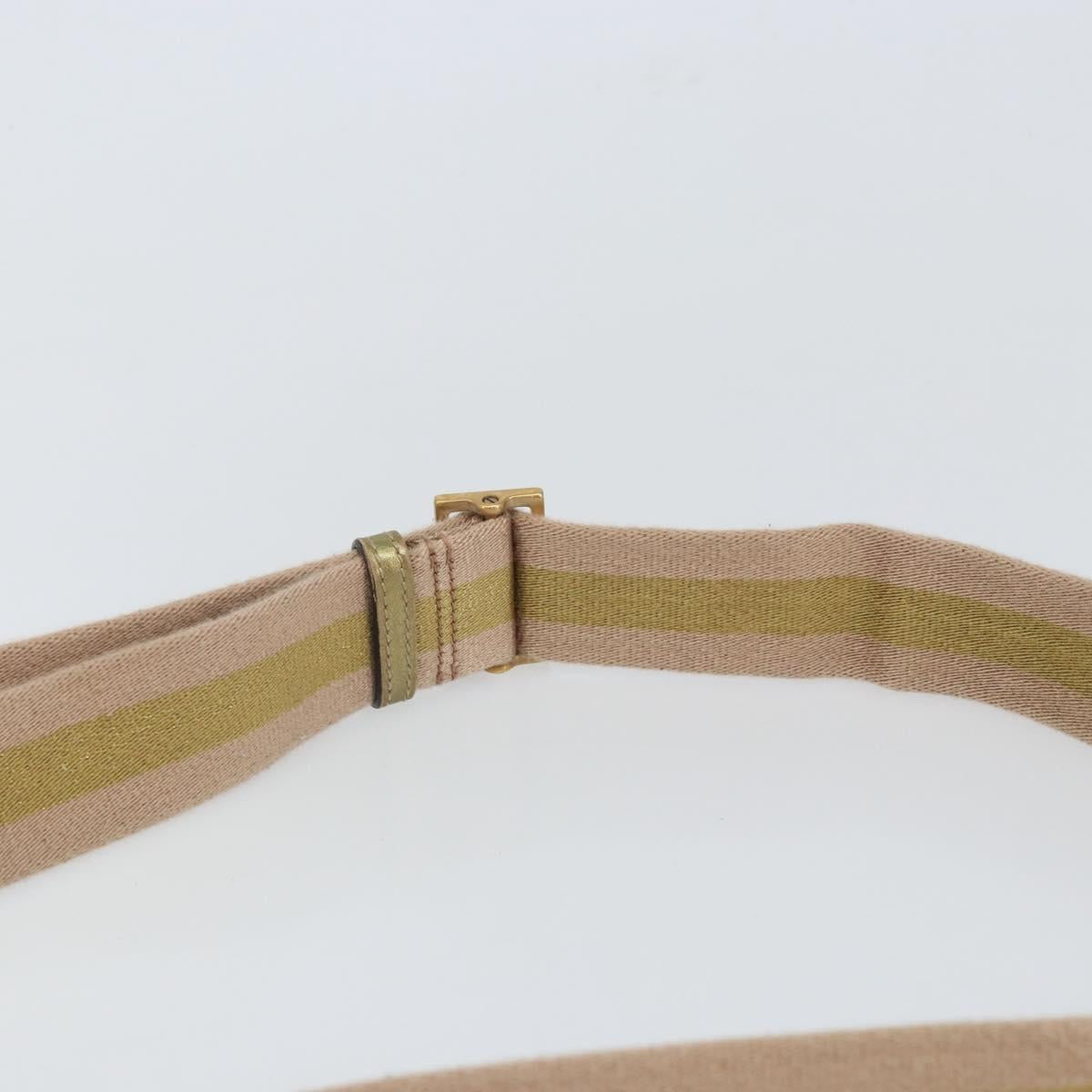 GUCCI GG Canvas Shoulder Bag Beige Gold 181092 Auth 161718