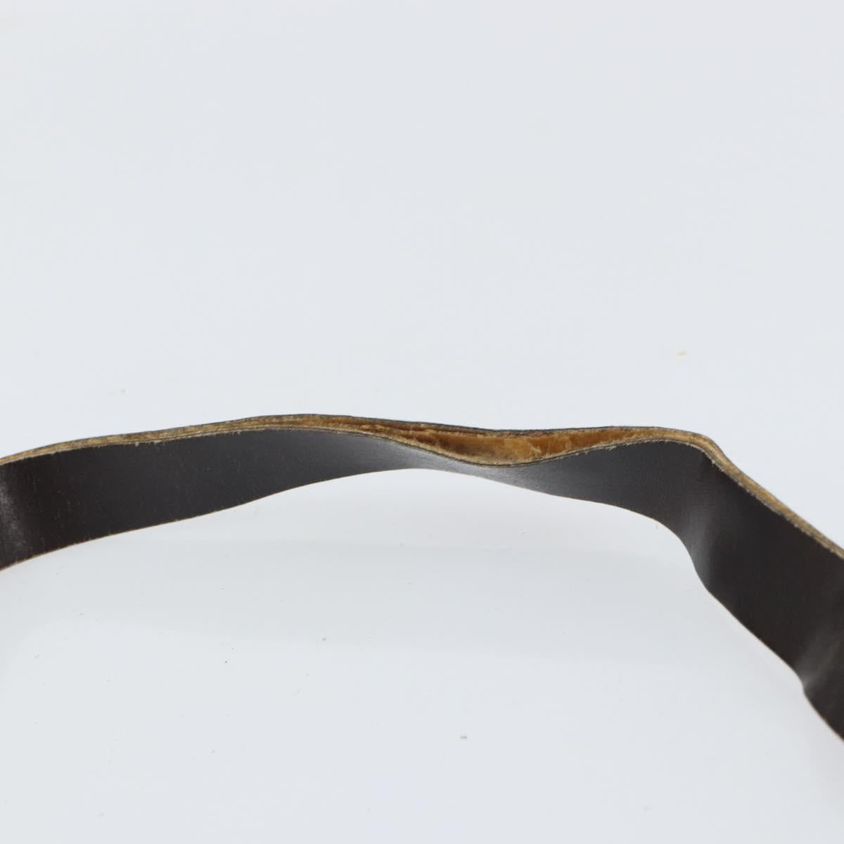 Christian Dior Trotter Canvas Shoulder Bag Beige Gold Auth 161729