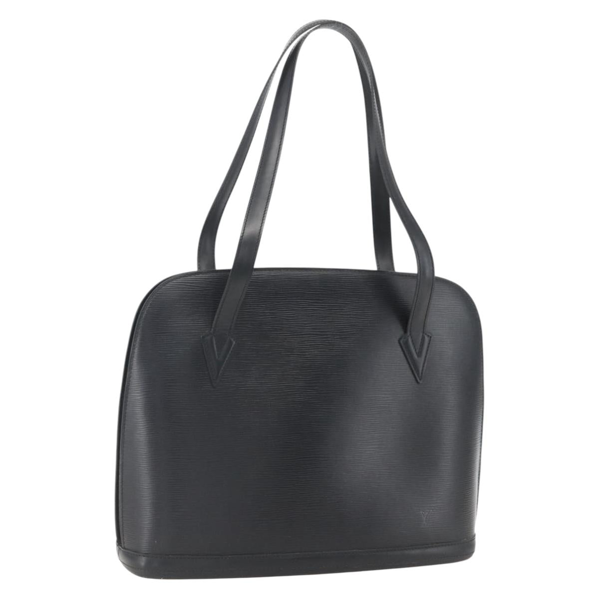 LOUIS VUITTON Epi Lussac Shoulder Bag Black M52282 LV Auth 161758