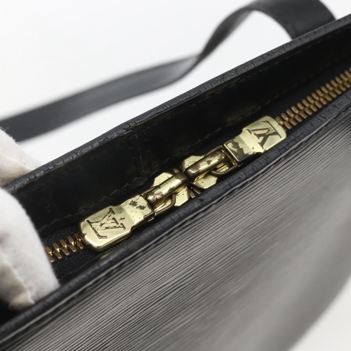 LOUIS VUITTON Epi Lussac Shoulder Bag Black M52282 LV Auth 161758