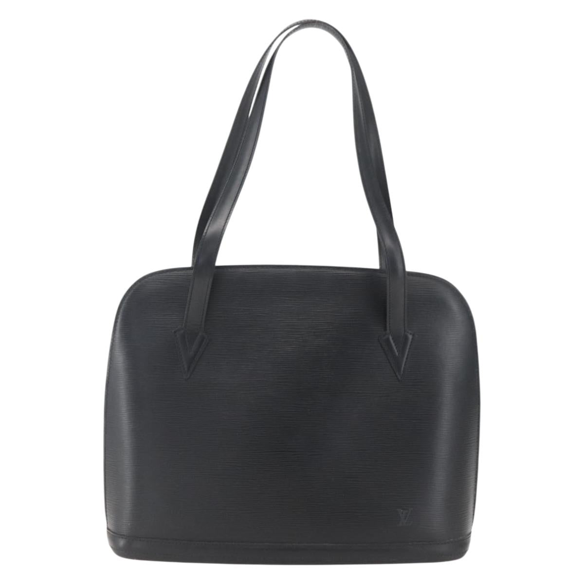 LOUIS VUITTON Epi Lussac Shoulder Bag Black M52282 LV Auth 161758