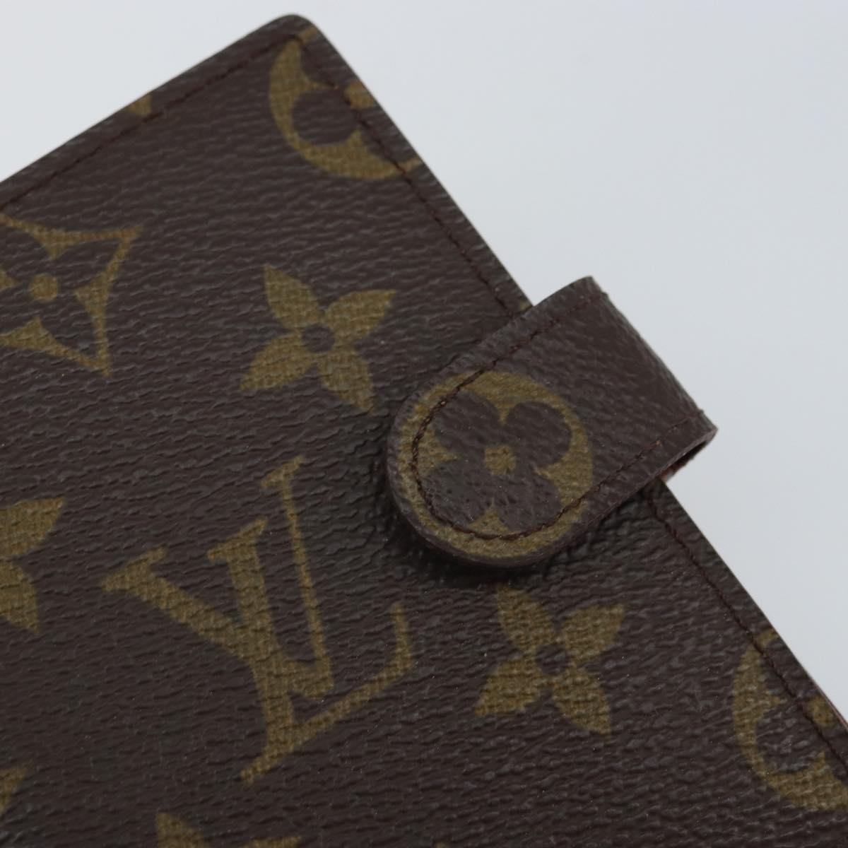 LOUIS VUITTON Monogram Agenda Mini Day Planner Cover R20007 LV Auth 161764