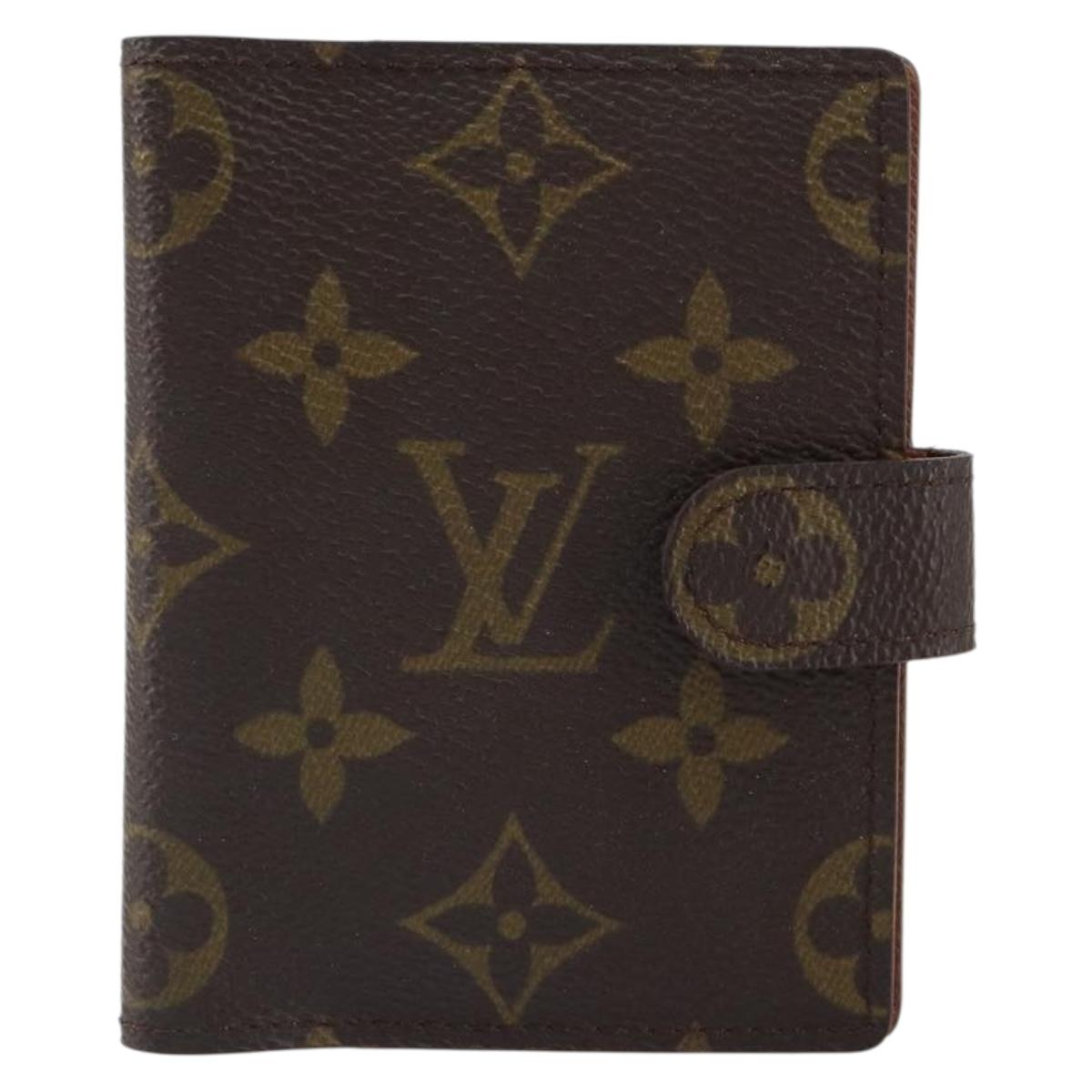 LOUIS VUITTON Monogram Agenda Mini Day Planner Cover R20007 LV Auth 161764