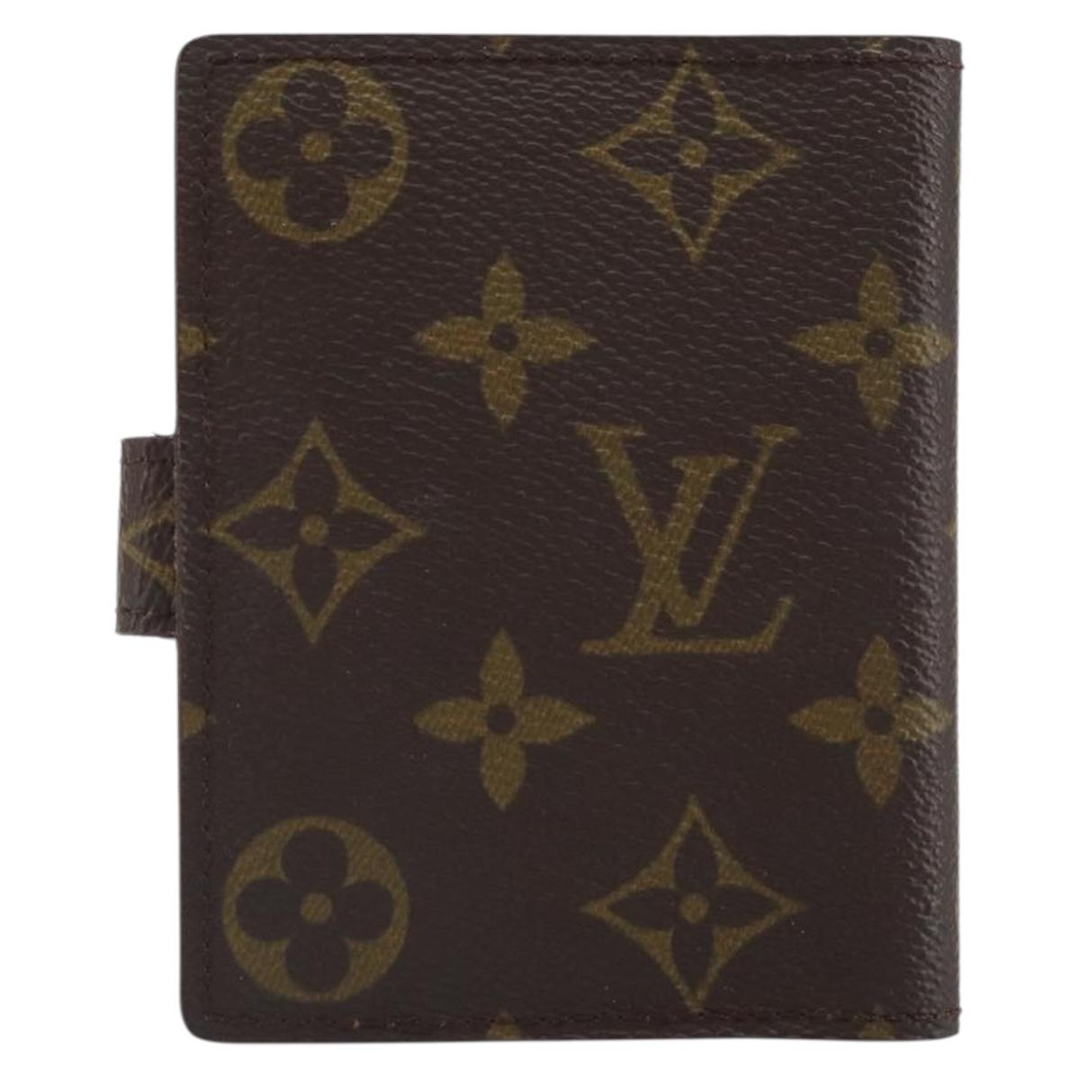LOUIS VUITTON Monogram Agenda Mini Day Planner Cover R20007 LV Auth 161764