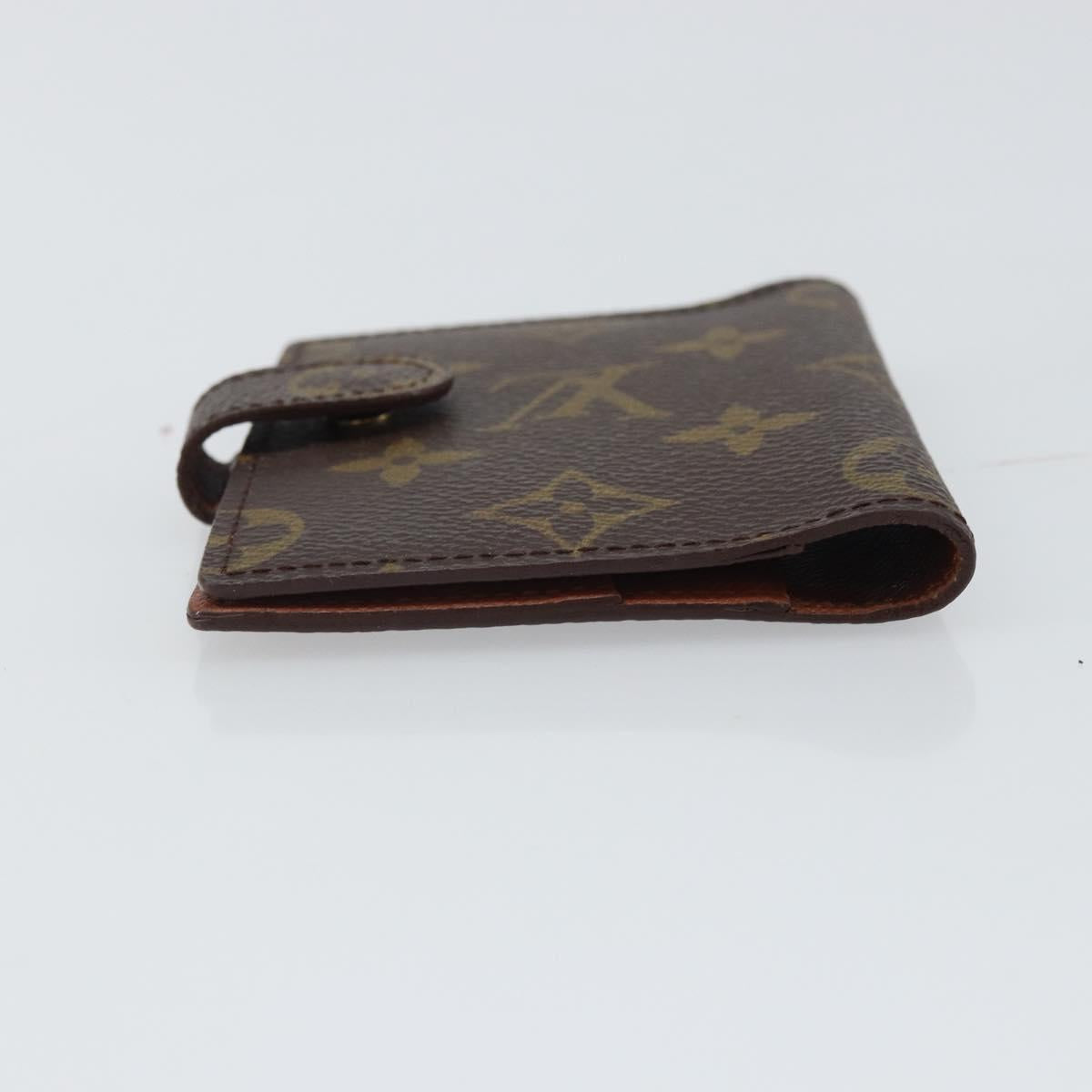 LOUIS VUITTON Monogram Agenda Mini Day Planner Cover R20007 LV Auth 161764