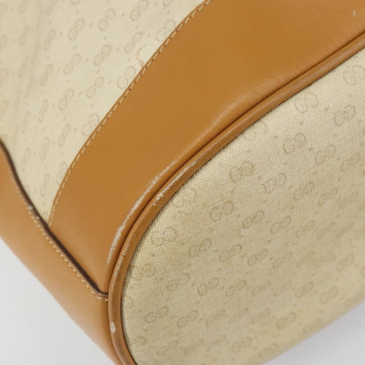 GUCCI Micro GG Supreme Shoulder Bag PVC Beige Gold 001 115 0933 Auth 161767