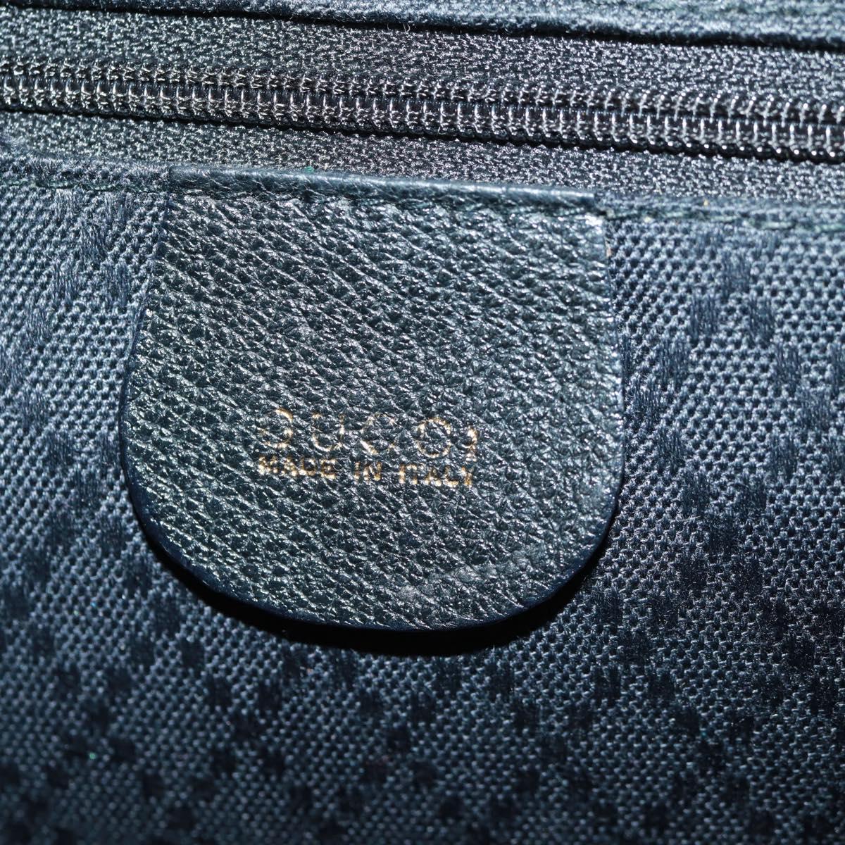 GUCCI Bamboo Backpack Suede Black Gold 003 58 0016 Auth 161768