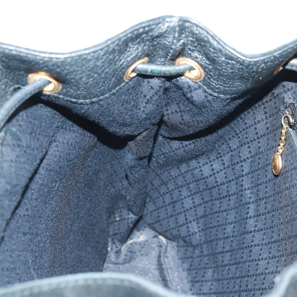 GUCCI Bamboo Backpack Suede Black Gold 003 58 0016 Auth 161768