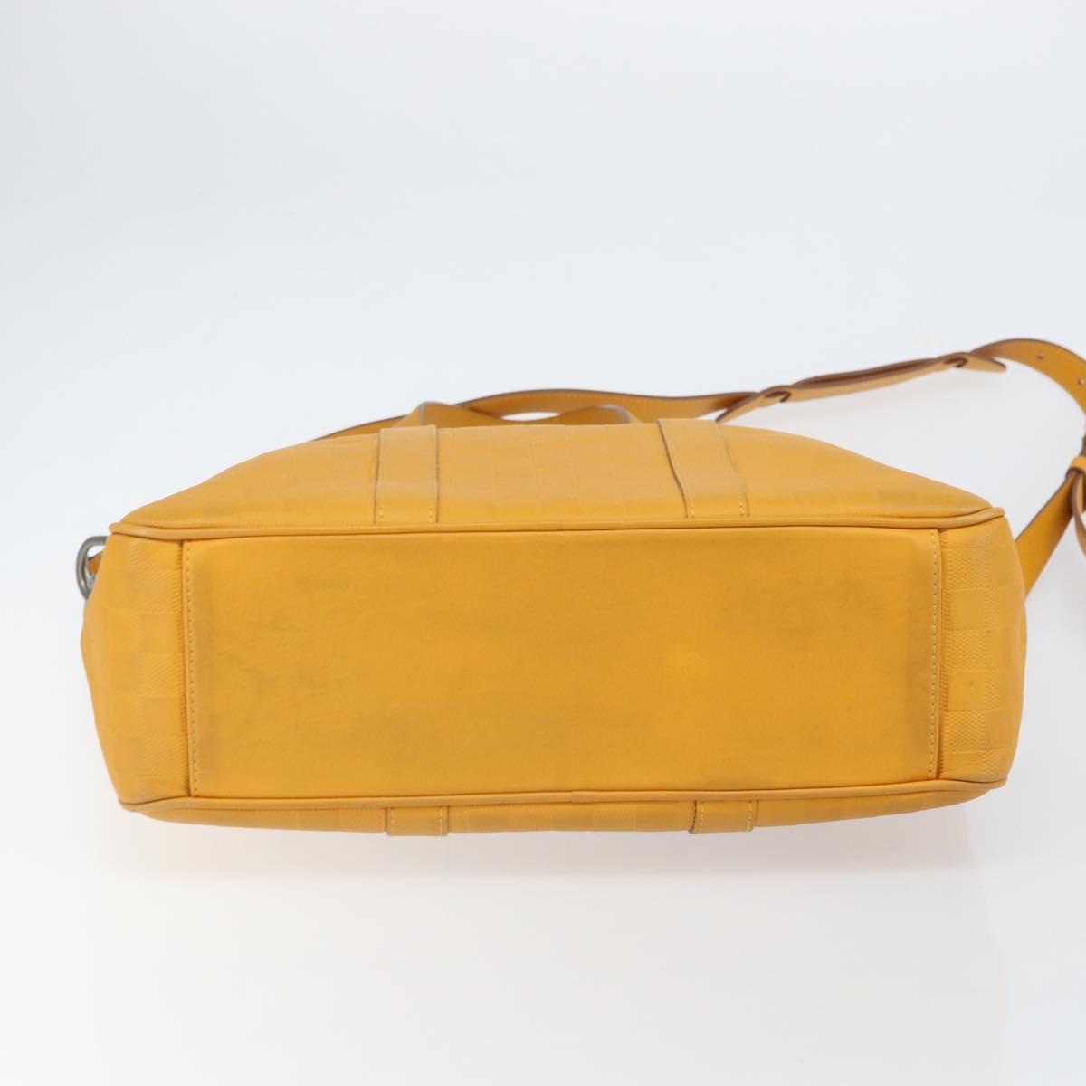 LOUIS VUITTON Damier Infini Neo Tadao Bag 2way Yellow N41228 LV Auth 161769