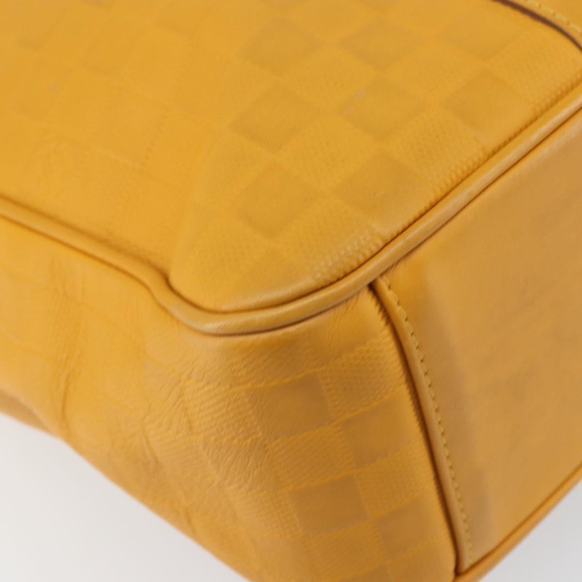 LOUIS VUITTON Damier Infini Neo Tadao Bag 2way Yellow N41228 LV Auth 161769