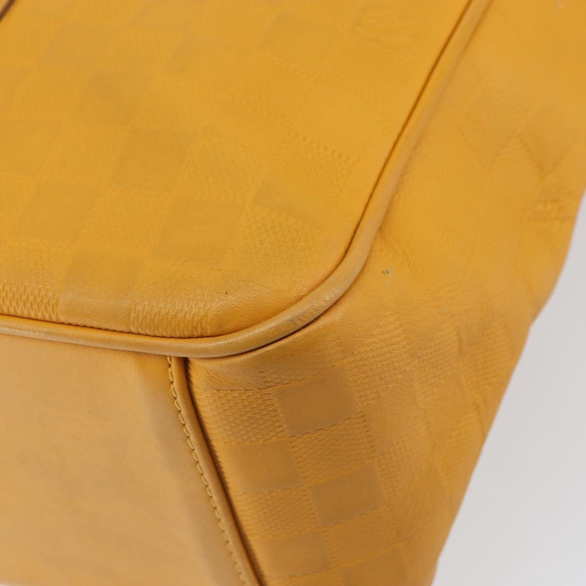 LOUIS VUITTON Damier Infini Neo Tadao Bag 2way Yellow N41228 LV Auth 161769