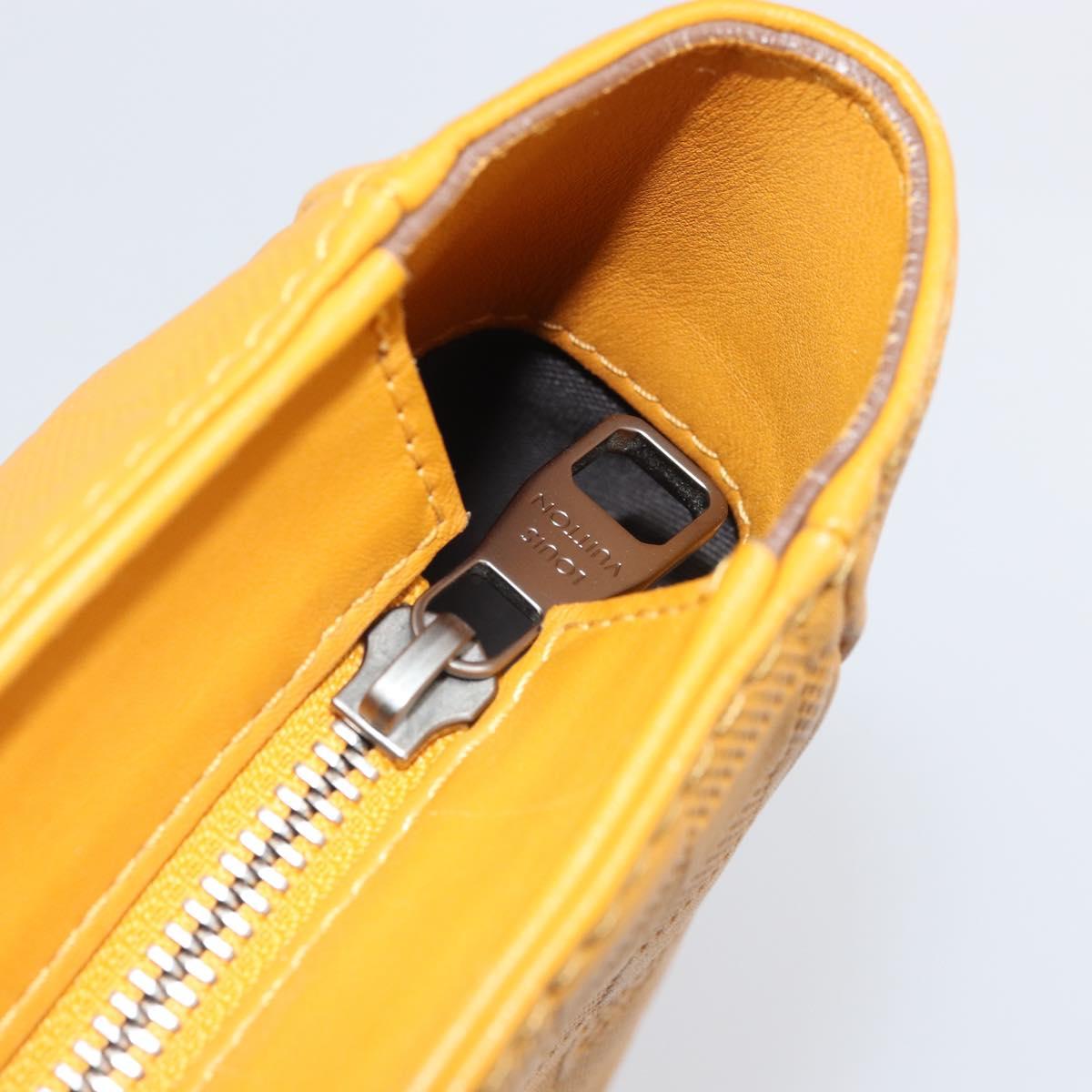 LOUIS VUITTON Damier Infini Neo Tadao Bag 2way Yellow N41228 LV Auth 161769