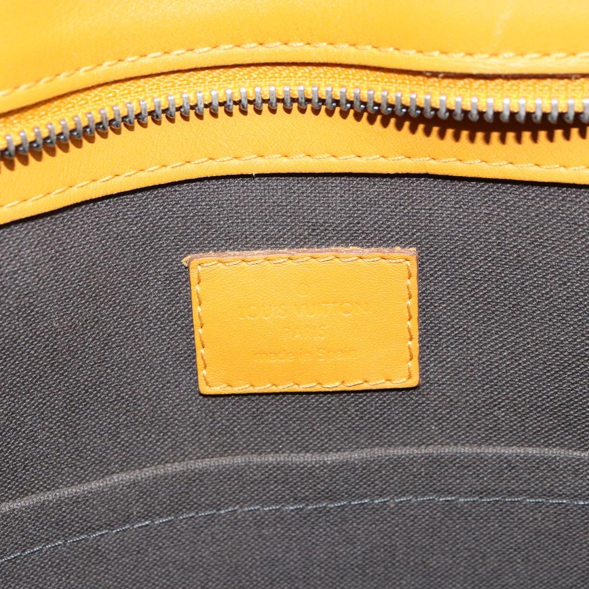 LOUIS VUITTON Damier Infini Neo Tadao Bag 2way Yellow N41228 LV Auth 161769