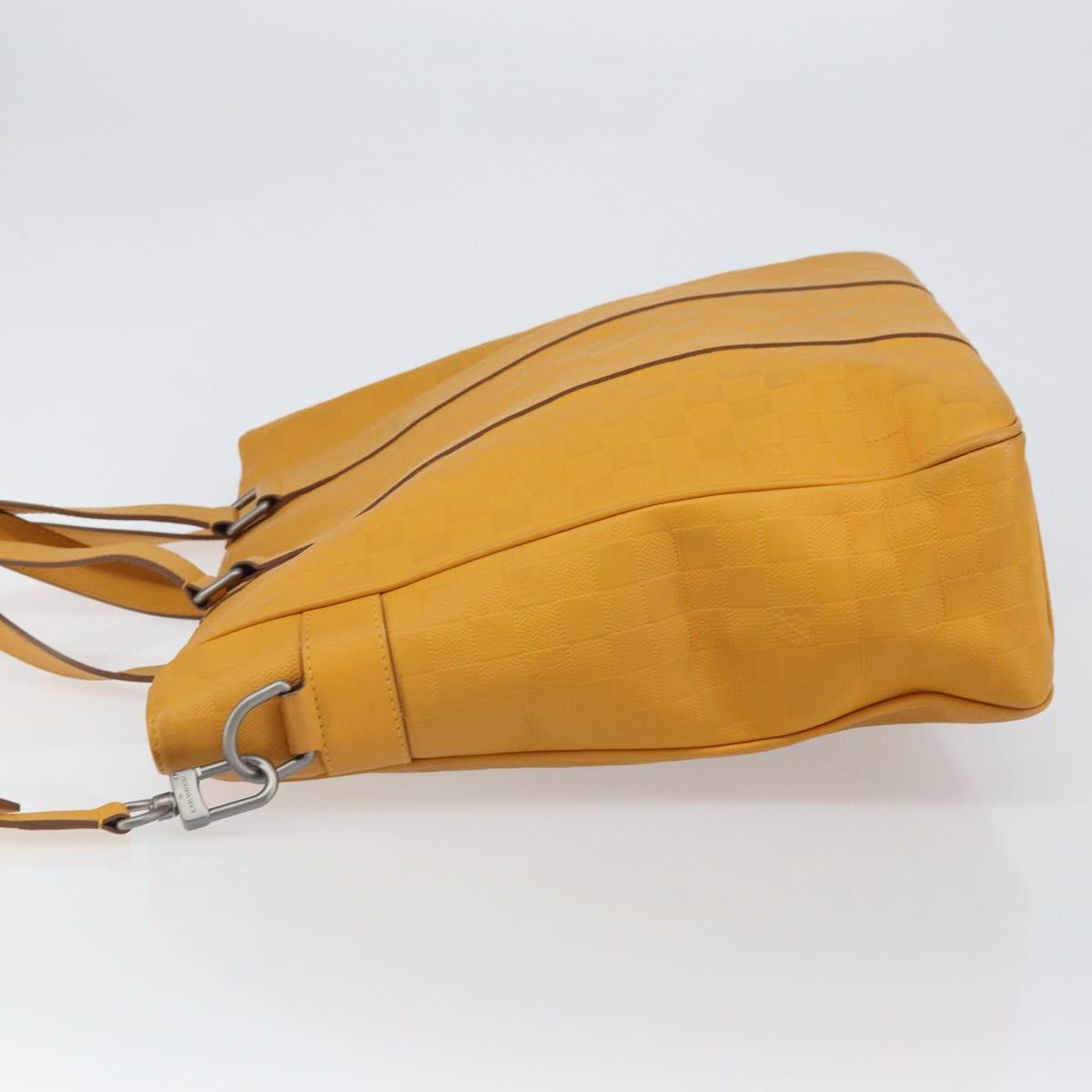 LOUIS VUITTON Damier Infini Neo Tadao Bag 2way Yellow N41228 LV Auth 161769