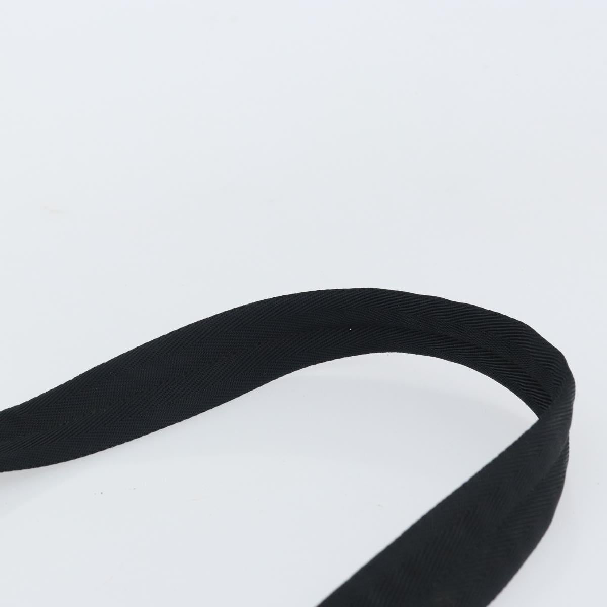 PRADA Shoulder Bag Nylon Navy Silver Auth 161779