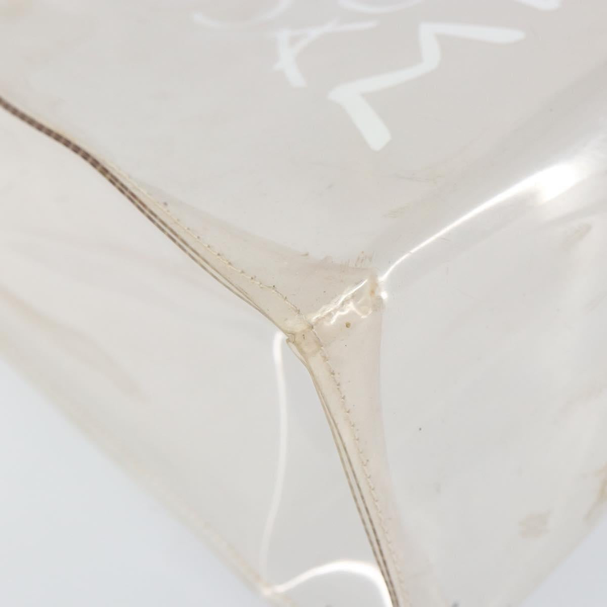 HERMES Vinyl Kelly Hand Bag Vinyl Clear Auth 161786