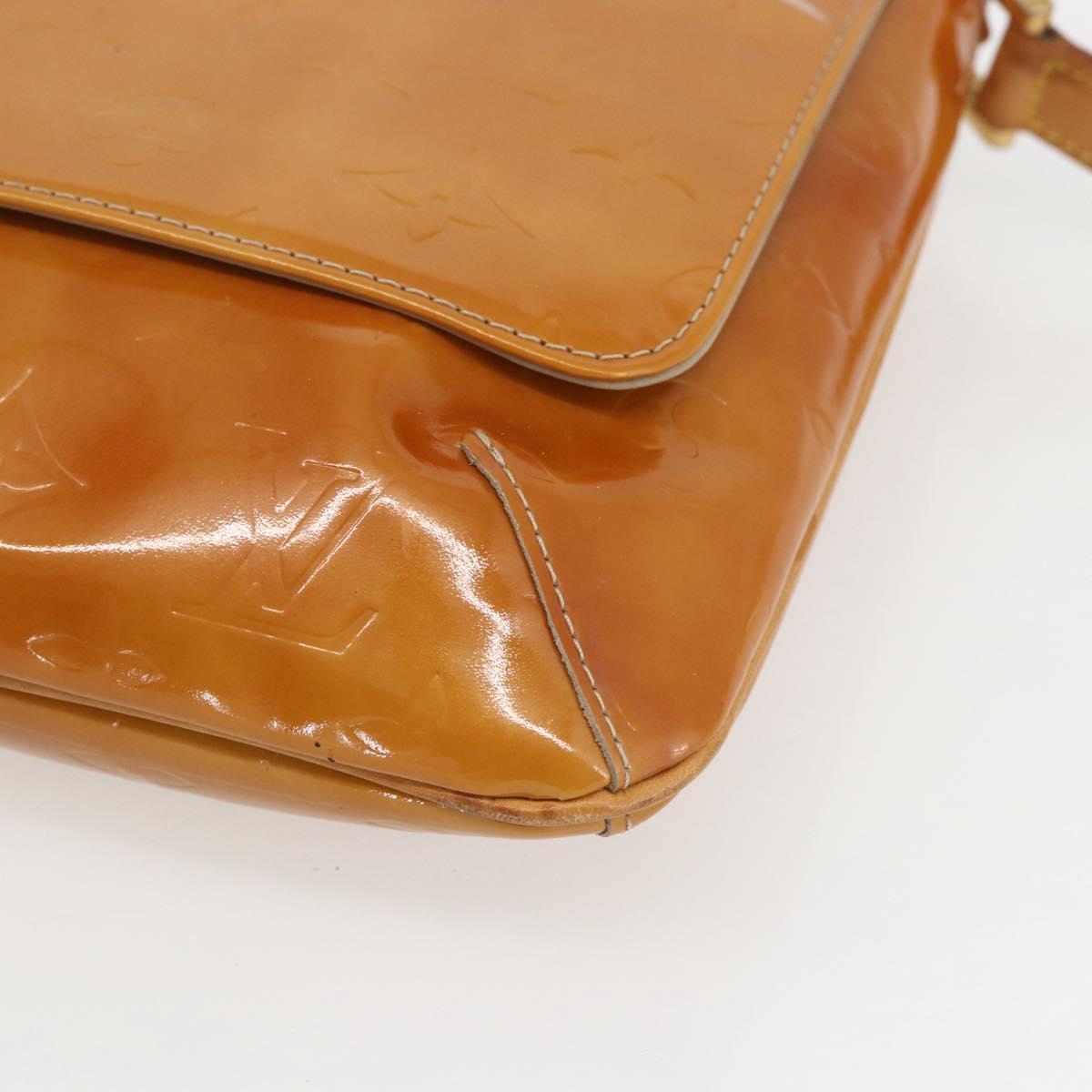 LOUIS VUITTON Monogram Vernis Thompson Street Bag Beige M91301 LV Auth 161788
