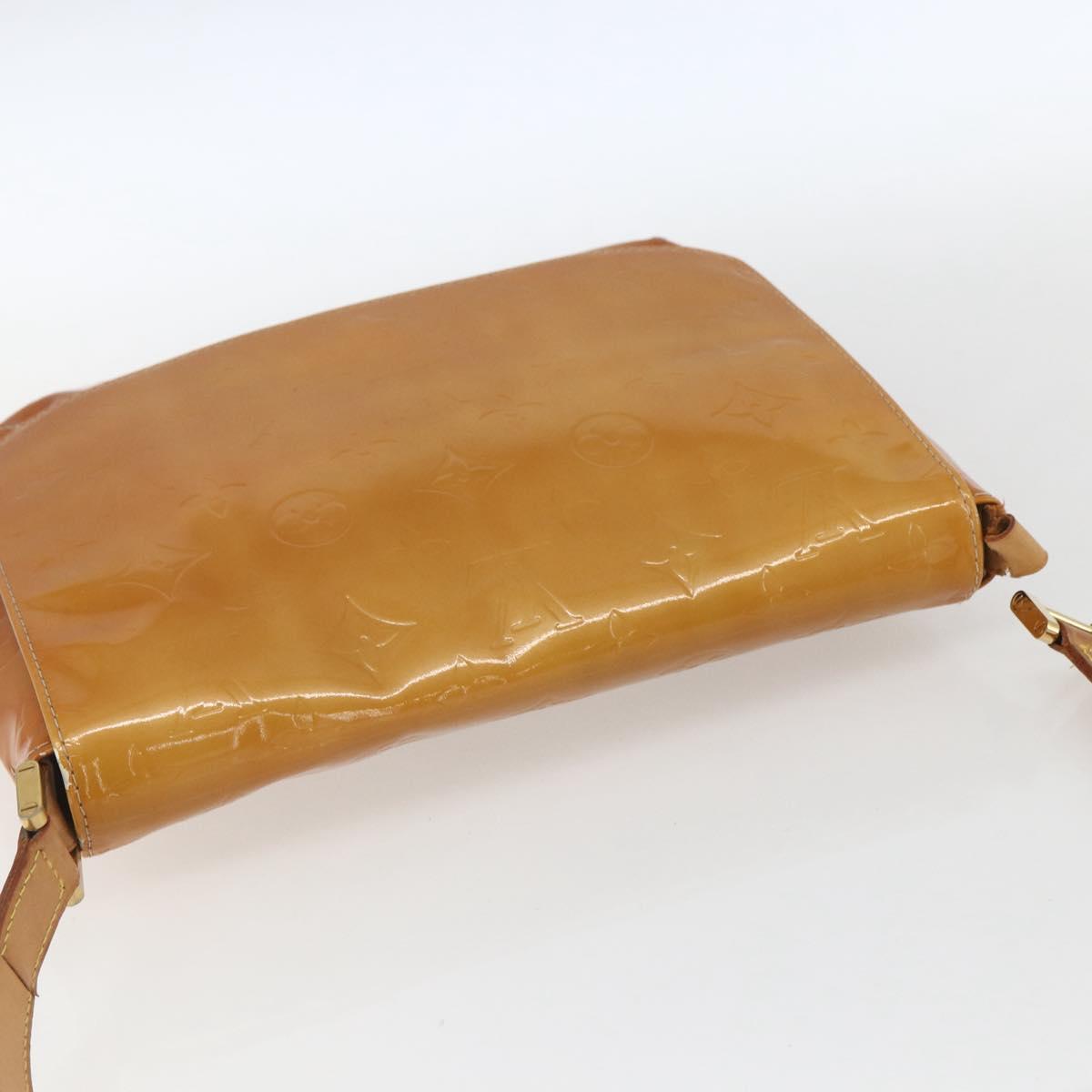 LOUIS VUITTON Monogram Vernis Thompson Street Bag Beige M91301 LV Auth 161788