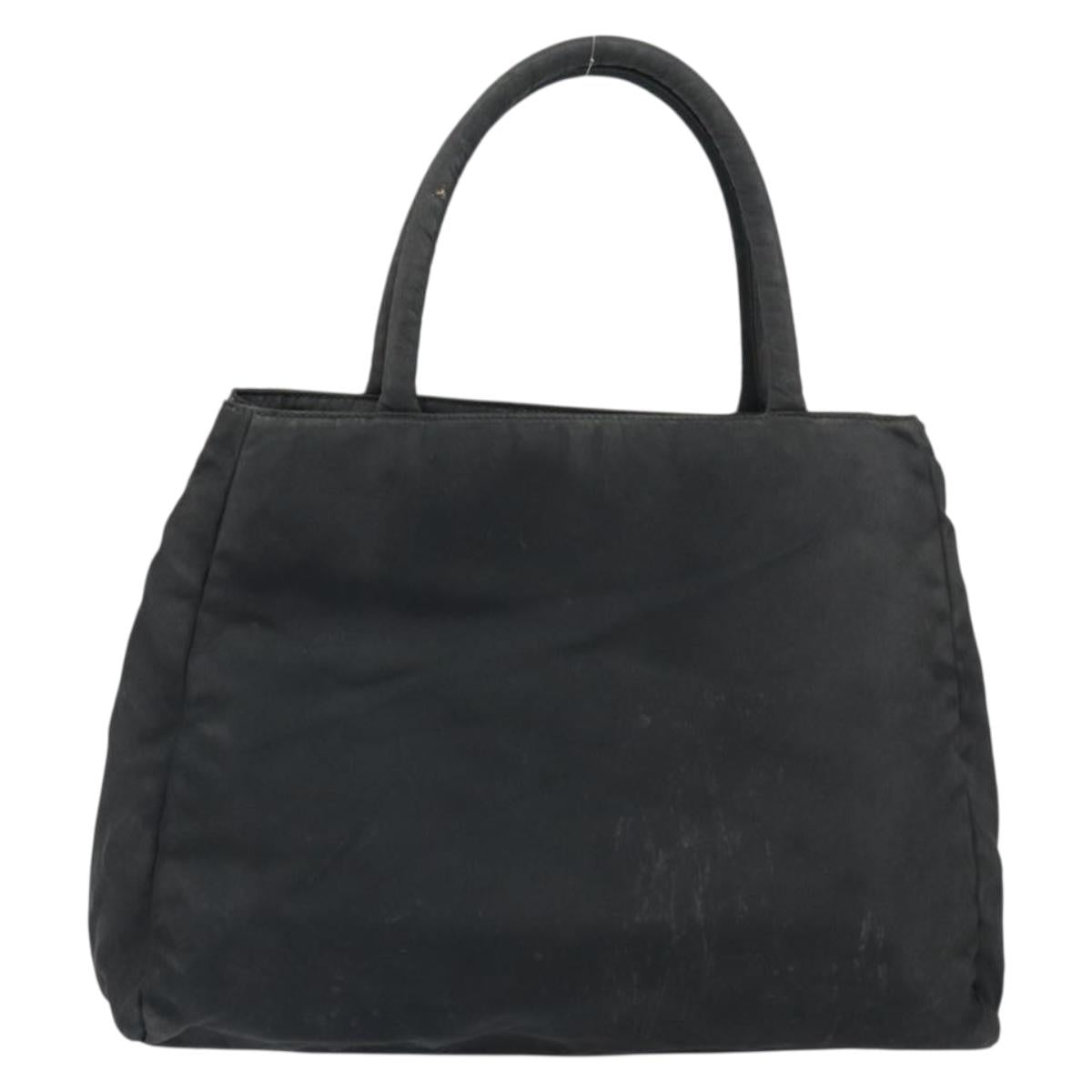 PRADA Hand Bag Nylon Black Auth 161789
