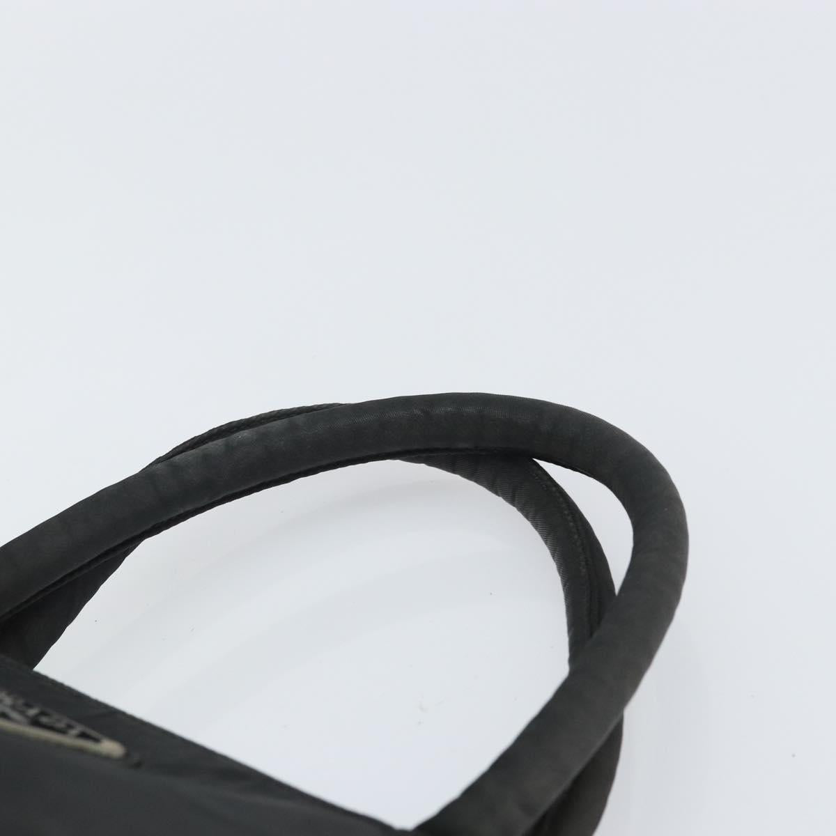 PRADA Hand Bag Nylon Black Auth 161789