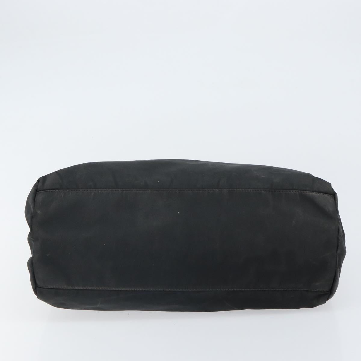 PRADA Hand Bag Nylon Black Auth 161789