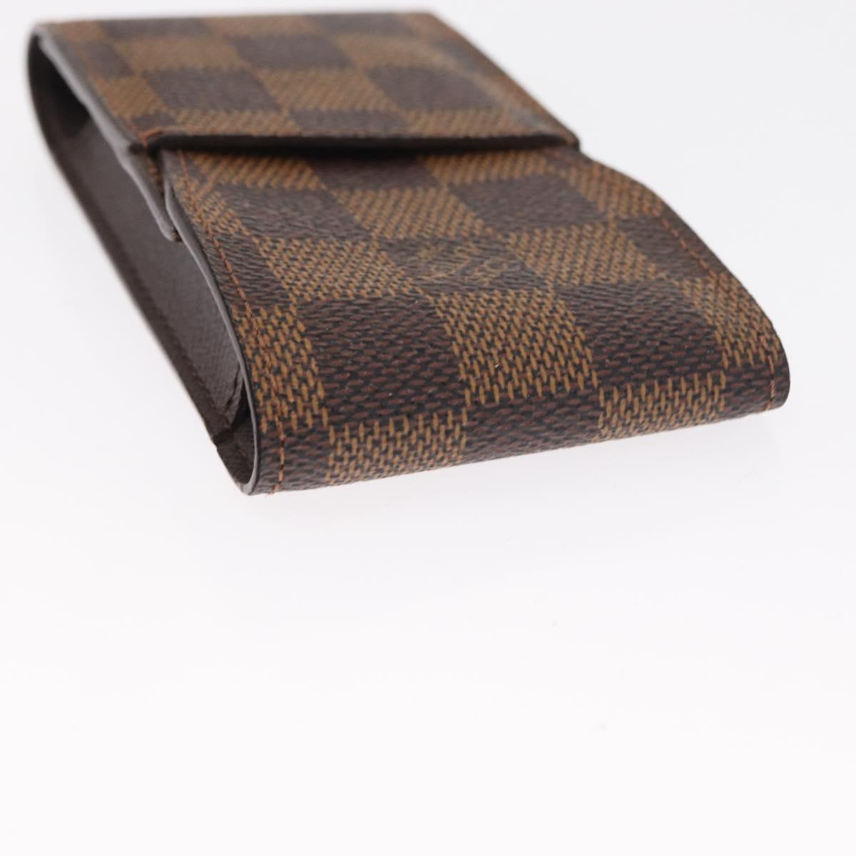 LOUIS VUITTON Monogram Damier Ebene Etui Cigarette Case 2 Set LV Auth 161795