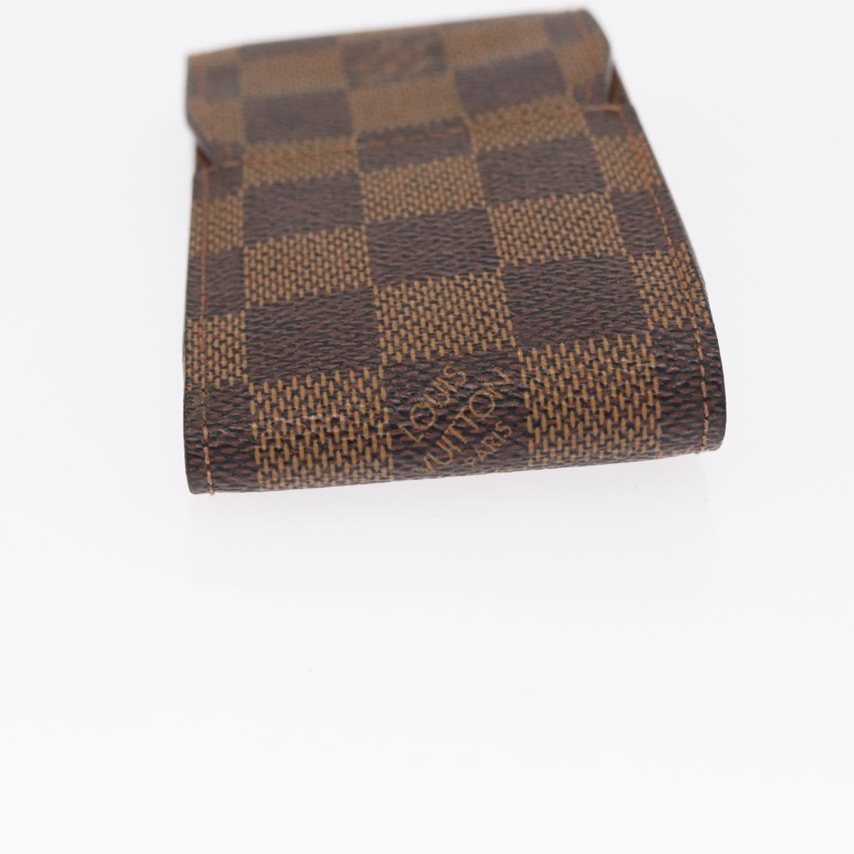 LOUIS VUITTON Monogram Damier Ebene Etui Cigarette Case 2 Set LV Auth 161795