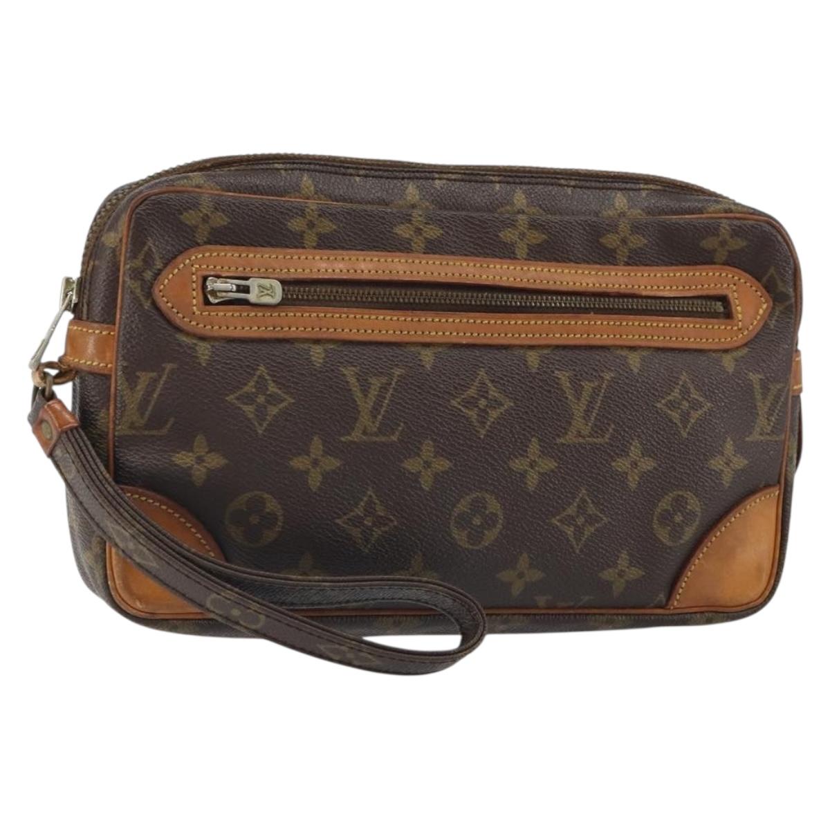 LOUIS VUITTON Monogram Marly Dragonne GM Clutch Bag M51825 LV Auth 161843